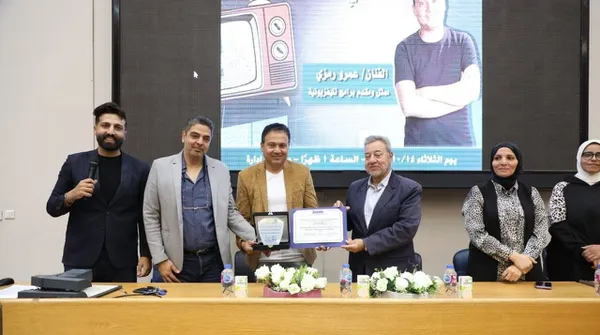 الفنان عمرو رمزي في الأكاديمية العربية للفنون
