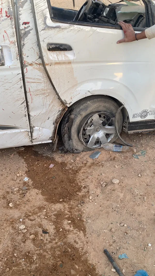 جانب من الحادث 