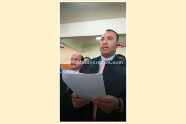 جانب من مرافعة المجني عليه بالقضية أمام محكمة جنايات كفر الشيخ 