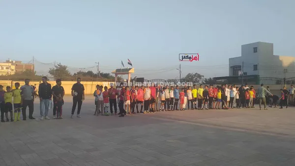 أهالي قرية محلة دياي بكفر الشيخ ينظمون بطولة كرة قدم خيرية لصالح مرضى الغسيل الكلوي بالقرية