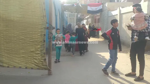 إقبال السيدات على اللجان الانتخابية بكفر الشيخ 