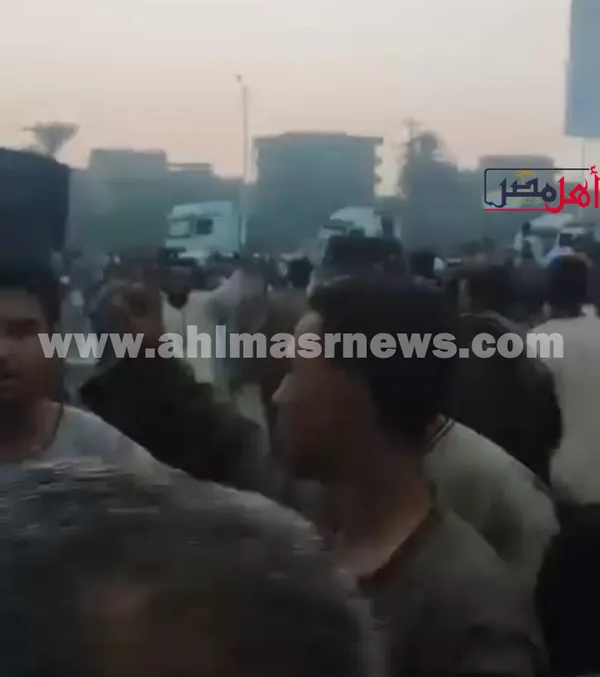 اثناء تظاهر اهالي قوص 