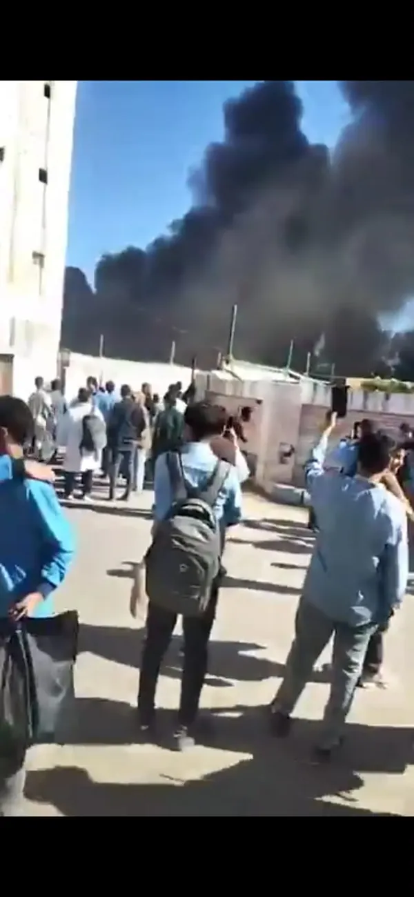 السيطرة علي حريق داخل مدرسة صناعية بمطروح 