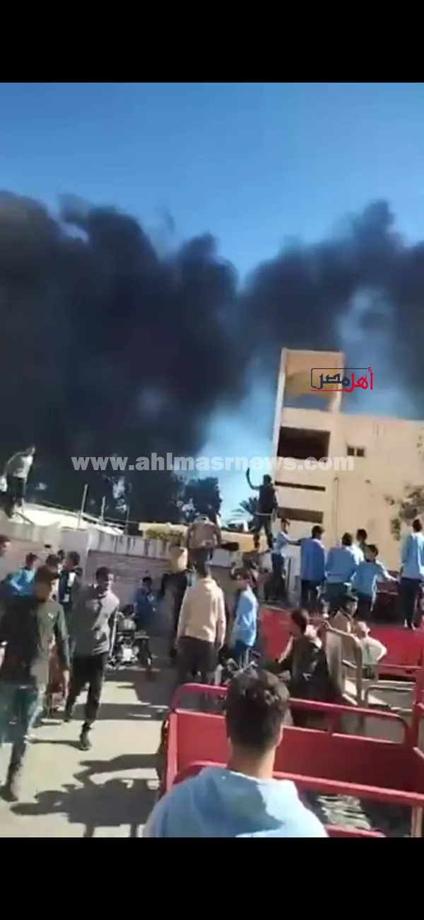 السيطرة علي حريق داخل مدرسة صناعية بمطروح 