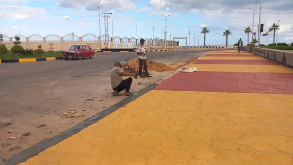 جانب من أعمال التجديد 