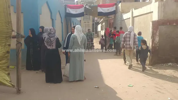 جانب من إقبال السيدات على اللجان الانتخابية للإدلاء بأصواتهن في الانتخابات 