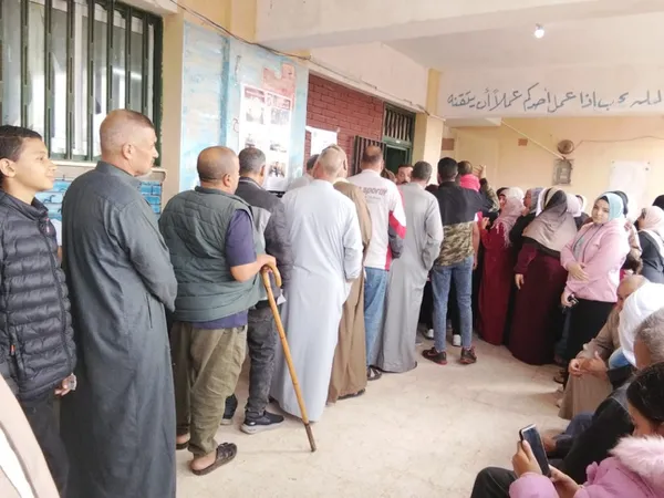 جانب من الإقبال على الانتخابات 