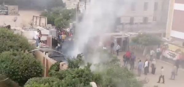 جانب من الحريق 