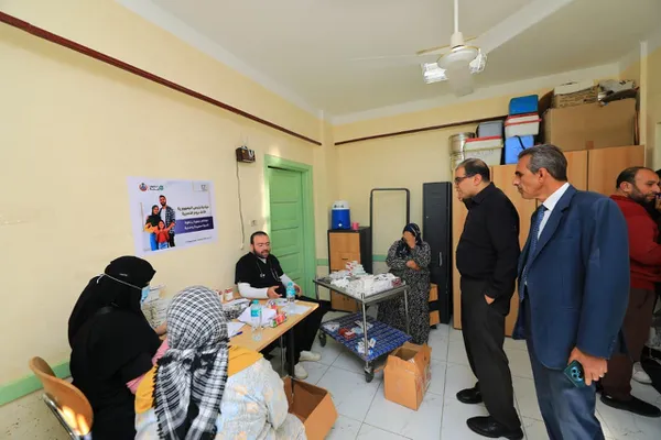 جانب من القافلة الطبية 