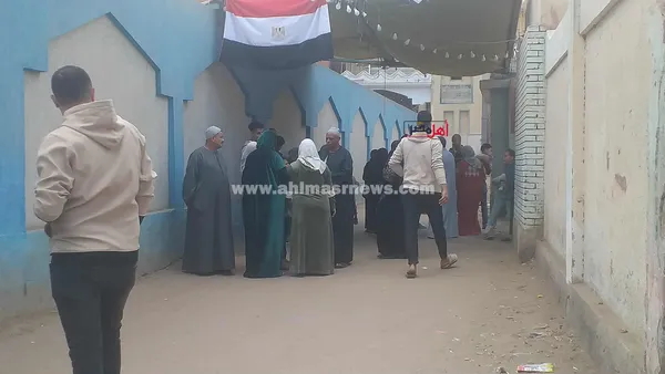 جانب من توافد المواطنين للإدلاء بأصواتهم في انتخابات مجلس النواب 