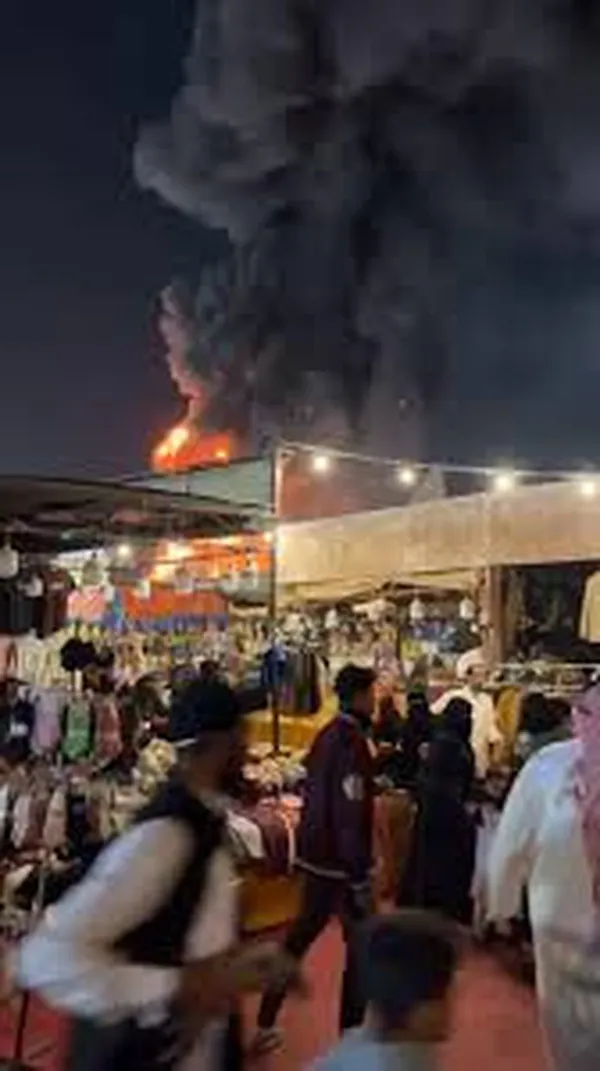 حريق أهرامات السعودية