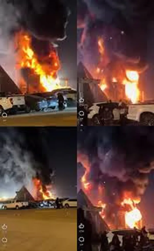 حريق أهرامات السعودية