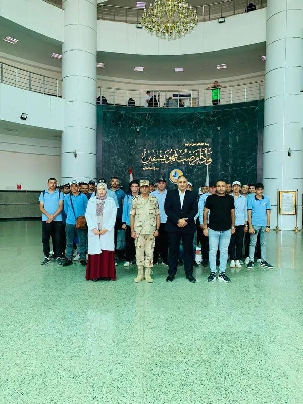 طلاب التربية العسكرية بجامعة كفر الشيخ يواصلون مسيرة العطاء بالتبرع بالدم دعمًا للمستشفى الجامعي