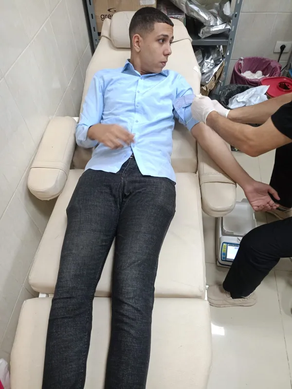 طلاب التربية العسكرية بجامعة كفر الشيخ يواصلون مسيرة العطاء بالتبرع بالدم دعمًا للمستشفى الجامعي