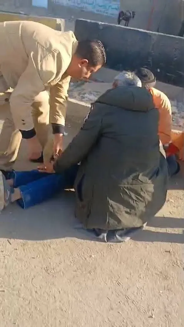 انقاذ عامل نظافة ابتلع لسانه ببنى سويف 