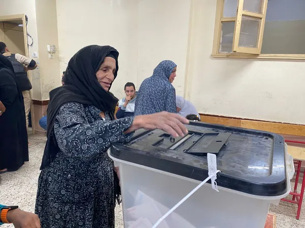 جانب من الانتخابات بالمنيا 