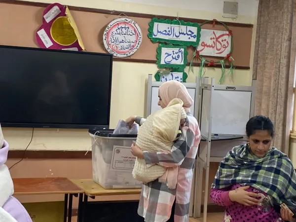 جانب من الانتخابات بالمنيا 