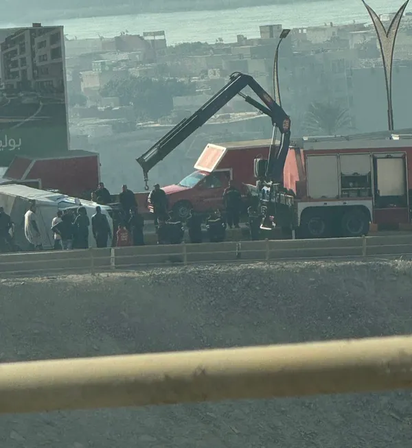 جانب من الحادث 