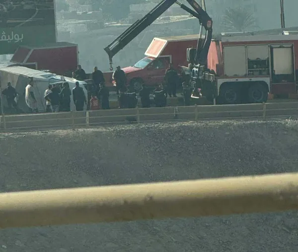 جانب من الحادث 