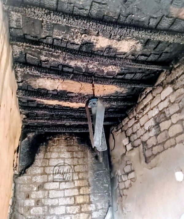 جانب من الحريق 