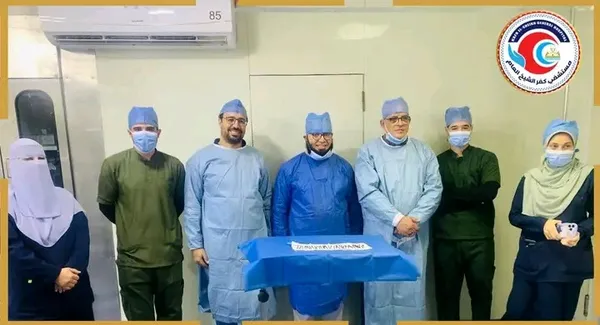 جانب من العملية الجراحية 