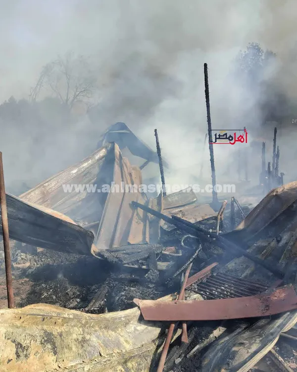 جانب من حريق السويس 