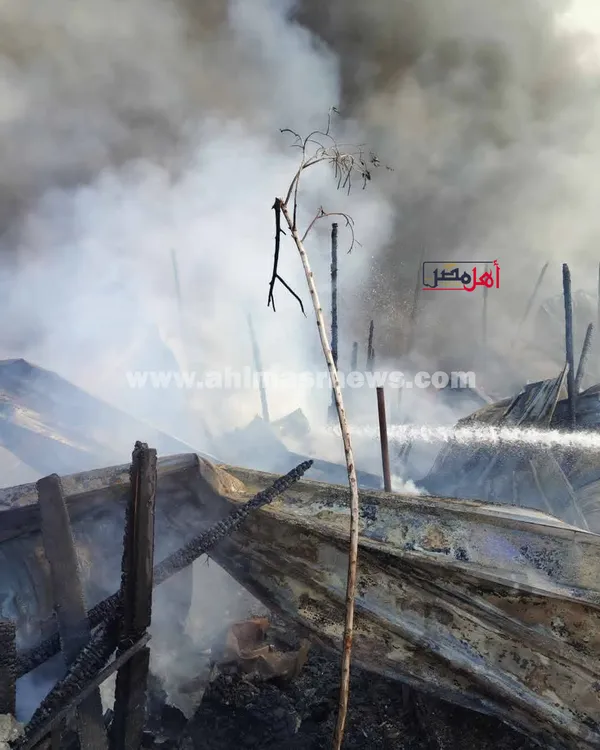 جانب من حريق السويس 