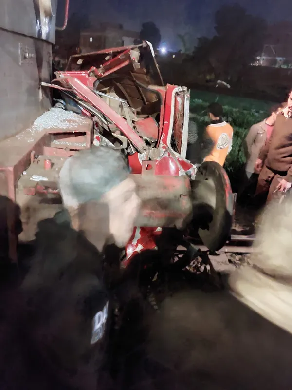 حادث قطار منوف بنها 