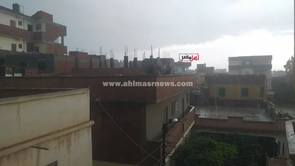 هطول أمطار غزيرة على كفر الشيخ 