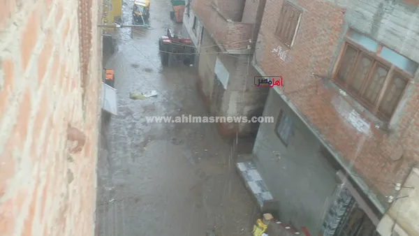 هطول أمطار غزيرة على كفر الشيخ 
