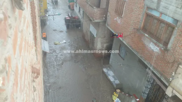 هطول أمطار غزيرة على كفر الشيخ 