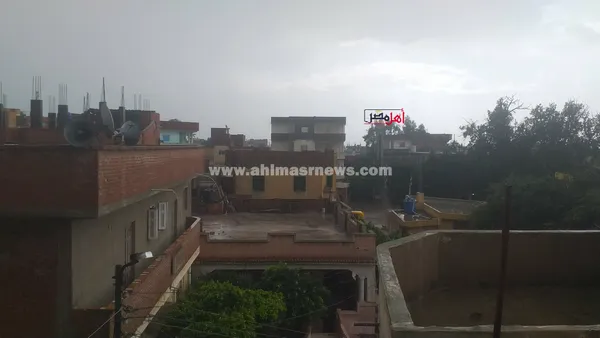 هطول أمطار غزيرة على كفر الشيخ 