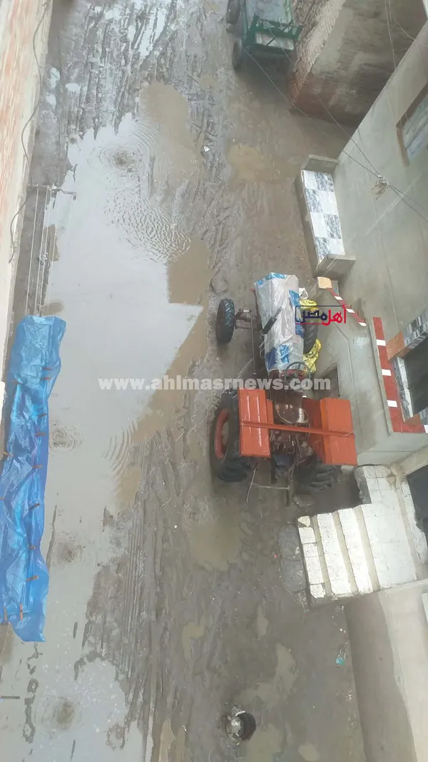 هطول أمطار غزيرة على كفر الشيخ 