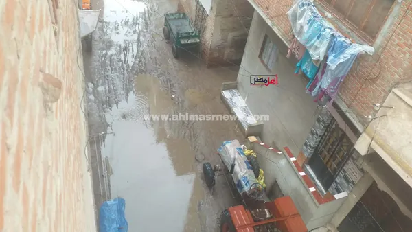 هطول أمطار غزيرة على كفر الشيخ 