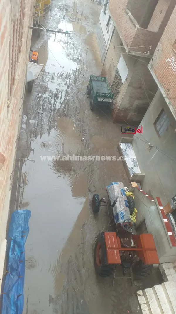 هطول أمطار غزيرة على كفر الشيخ 