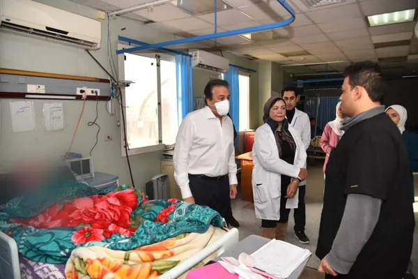 وزير الصحة بمستشفى الواسطى المركزى 