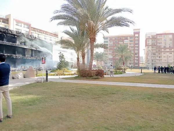 إخماد حريق بشالية ومتجر 