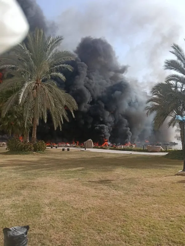 إخماد حريق بشالية ومتجر 