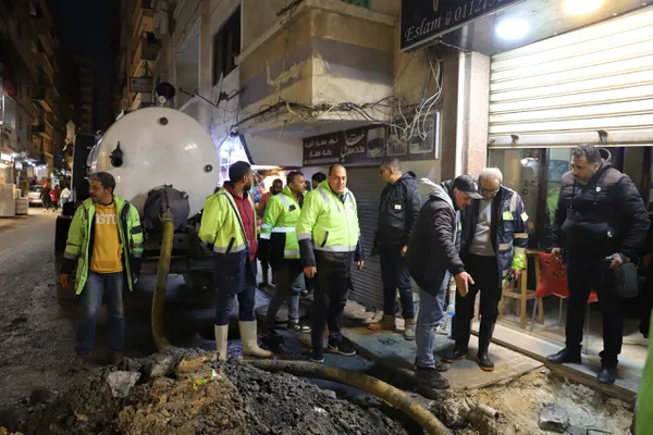 المهندس سامي قنديل خلال الجولة التفقدية