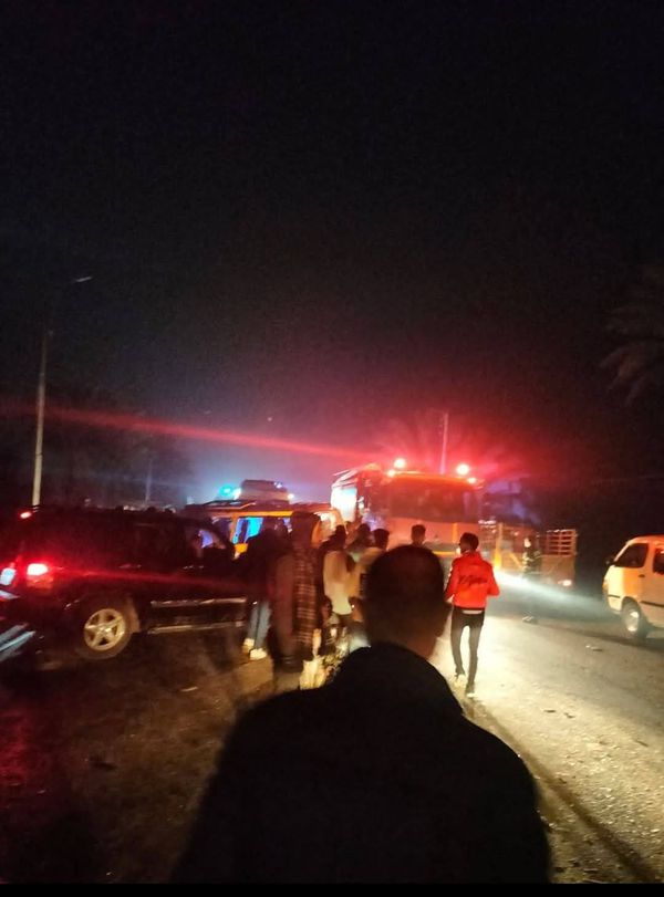 جانب من الحادث 