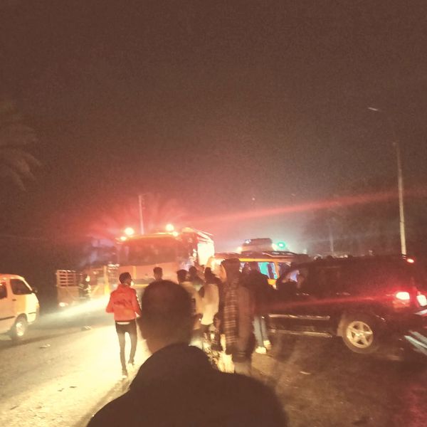 جانب من الحادث 