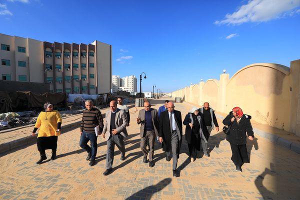 جانب من تفقد أعمال الإنشاءات 