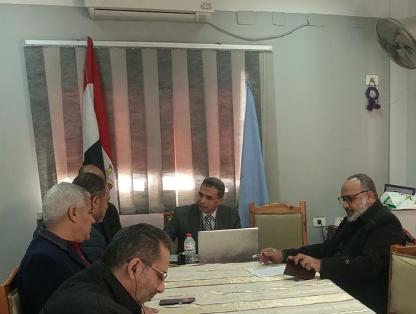 جانب من متابعة سير الامتحانات 