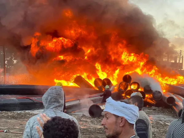 حريق المنوفية