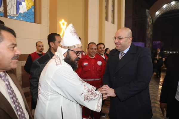 قداس عيد الميلاد بمطرانية بنى سويف 