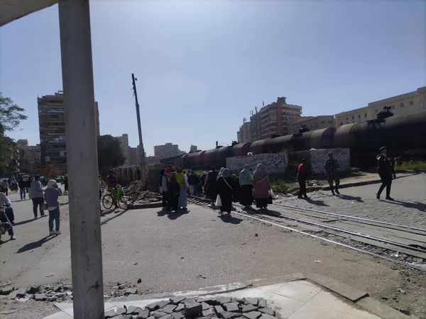 عودة حركة القطارات ببنى سويف 