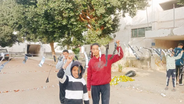 فرحة الاطفال بزبنة رمضان 