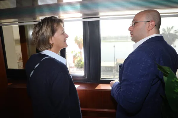 لقاء محافظ بنى سويف وسفيرة الاتحاد الأوروبي 