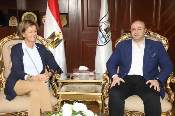 لقاء محافظ بنى سويف وسفيرة الاتحاد الأوروبي 