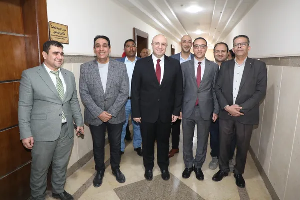 من داخل ديوان عام محافظة بنى سويف 